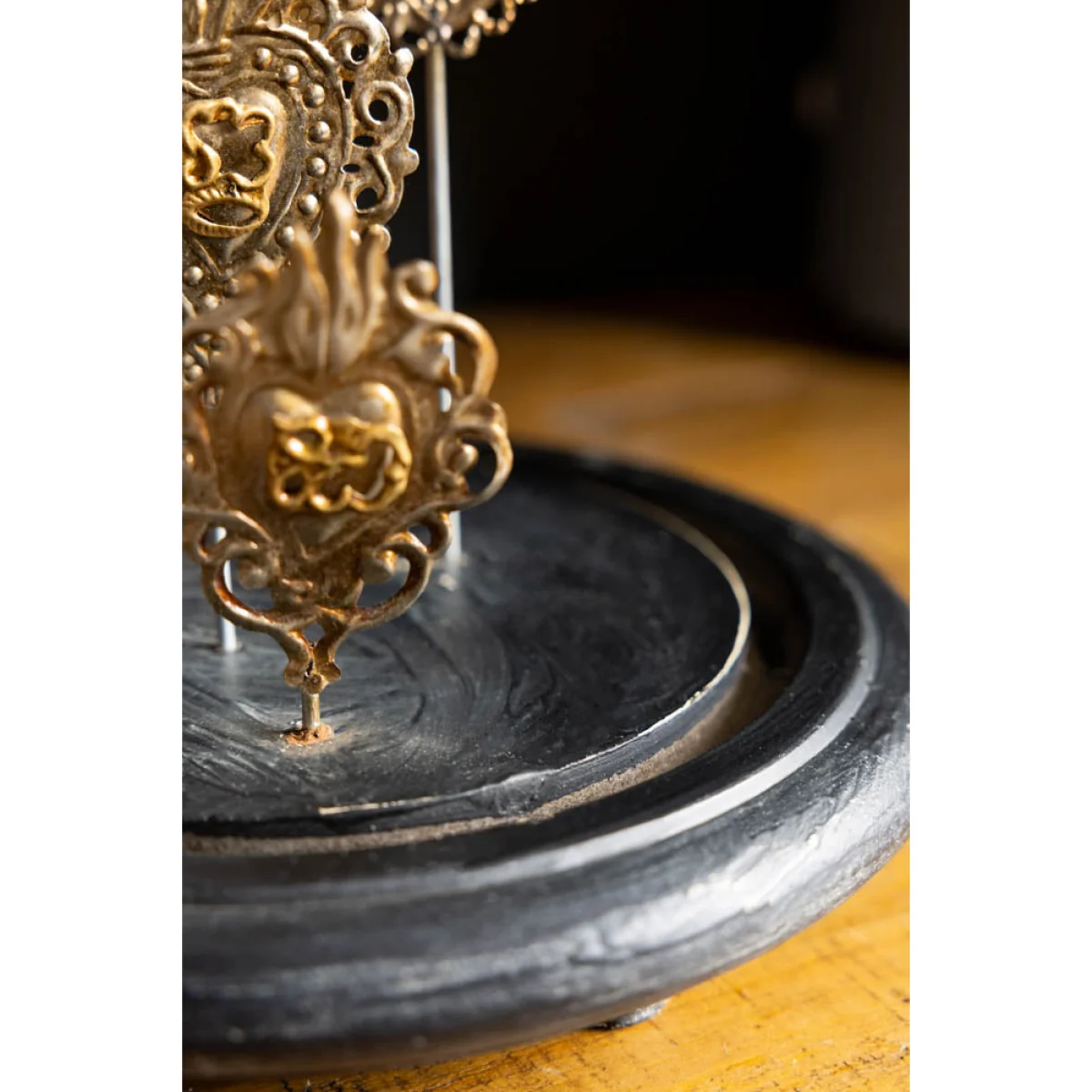 Gold Milagro Hearts Glass Dome – image 5