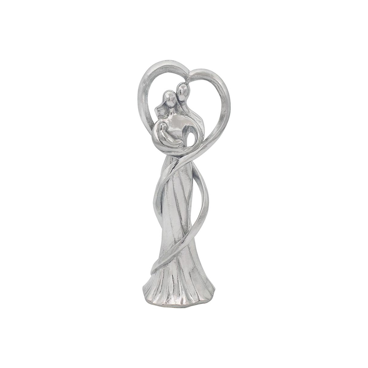 Silver Art Family Ornament - Silver