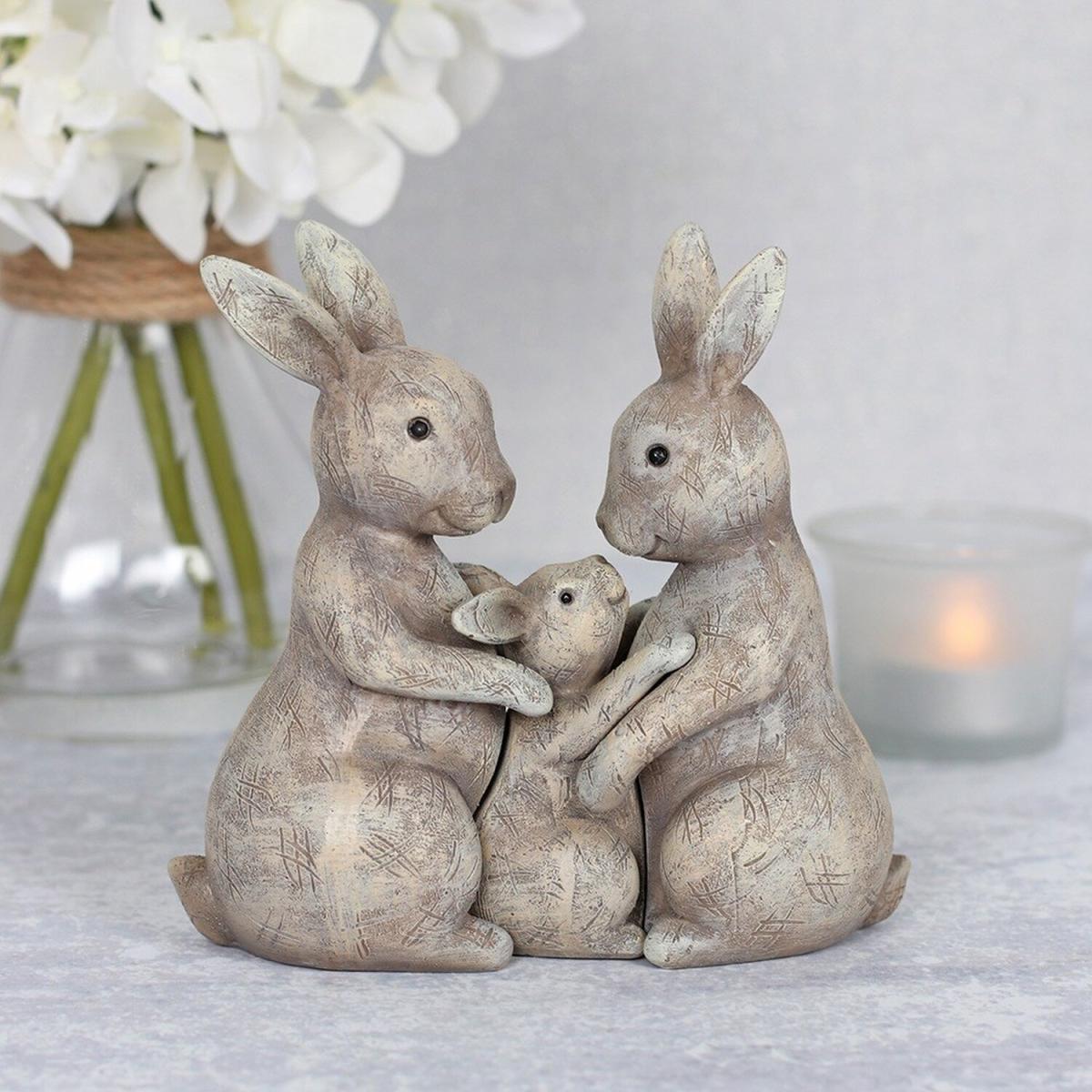 Fluffle Family Bunny Ornament - Grey – image 1