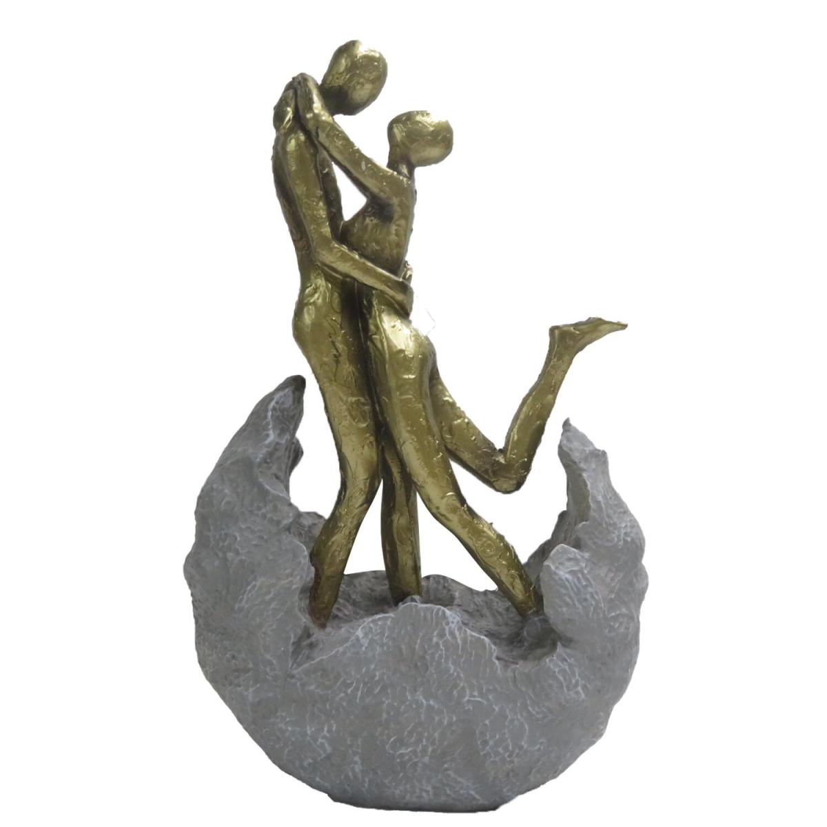 Couple Embracing in Open Rock Ornament – image 2