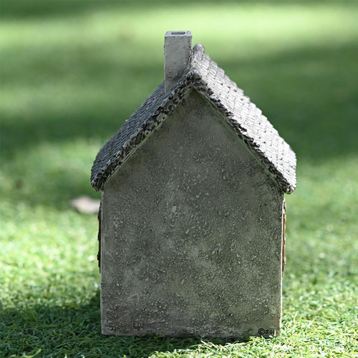 Nordic Creative Pastoral House Sculpture Resin Statues - Grey – image 4