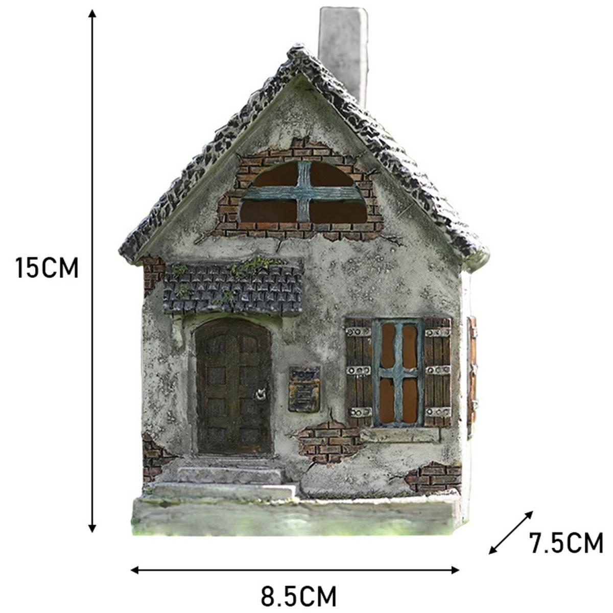 Nordic Creative Pastoral House Sculpture Resin Statues - Grey – image 6