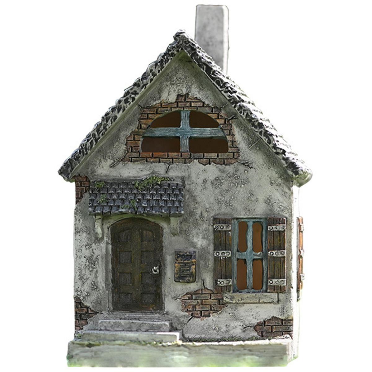 Nordic Creative Pastoral House Sculpture Resin Statues - Grey – image 7