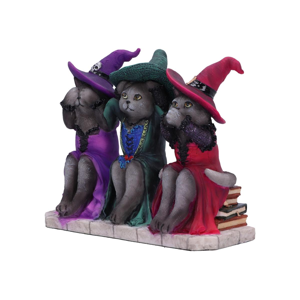 Three Wise Witchy Kittys Ornament - 15.3cm