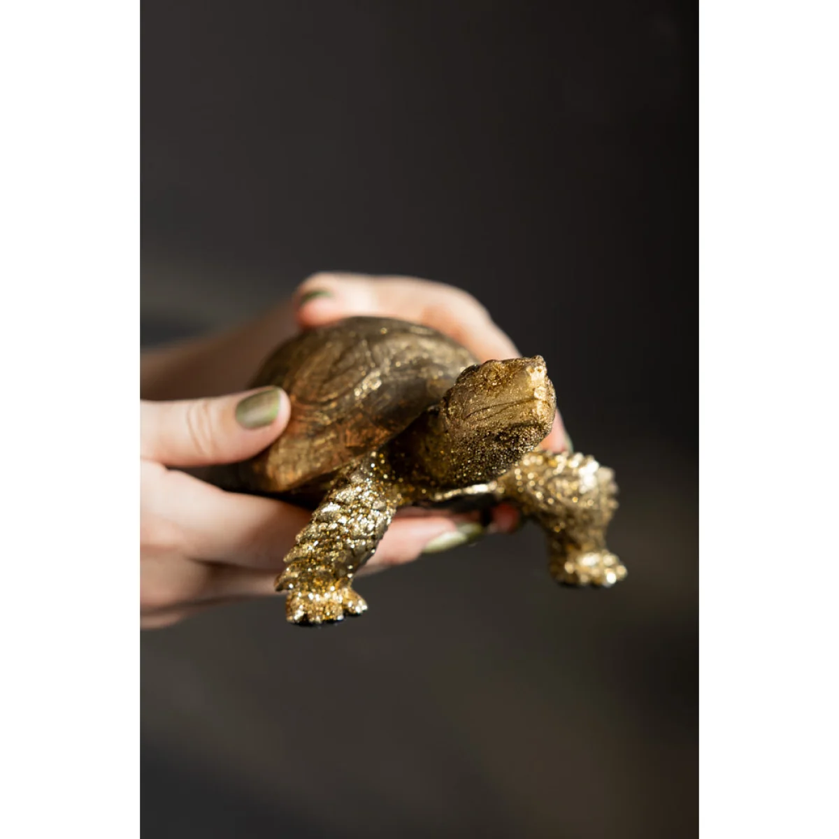Gold Tortoise Ornament – image 2