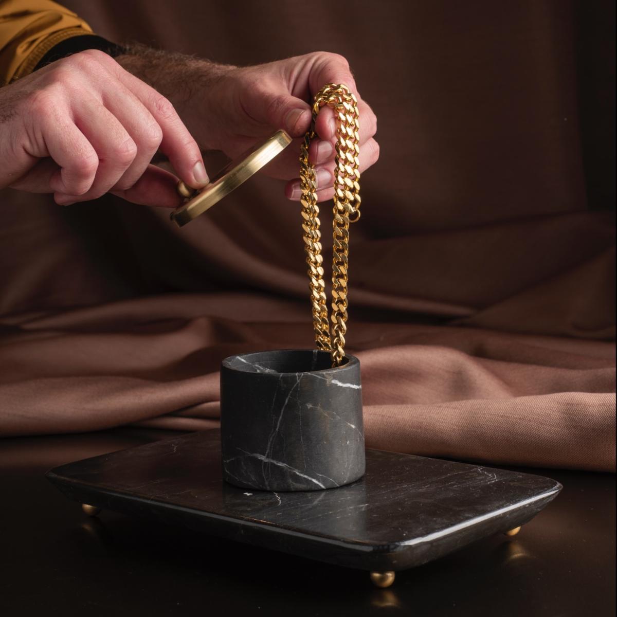 Tumblr Black Marble And Brass Container Set . Bruci Editora De Diseño – image 6
