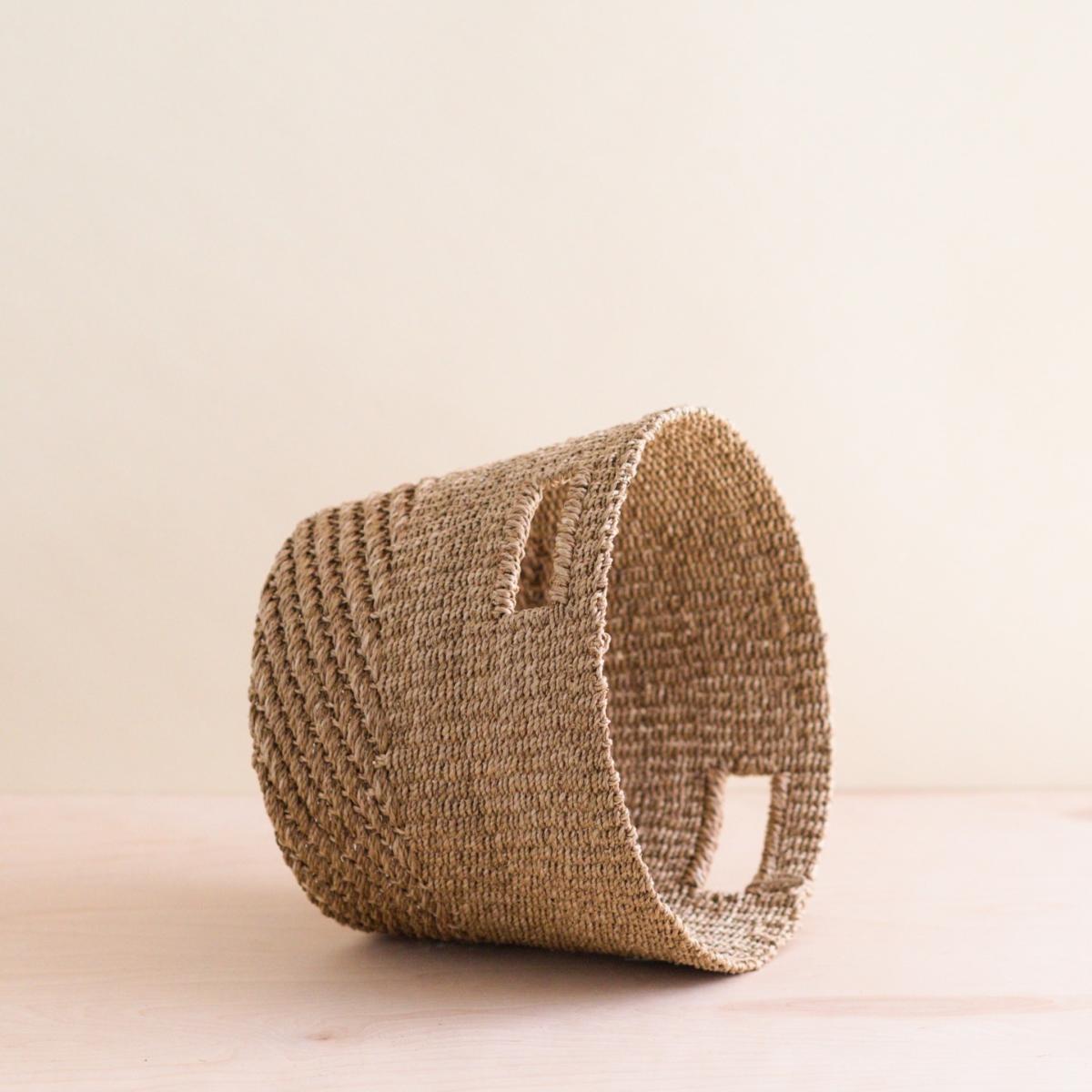Neutrals Tan + Natural Tapered Basket - Straw Basket Likhâ – image 3