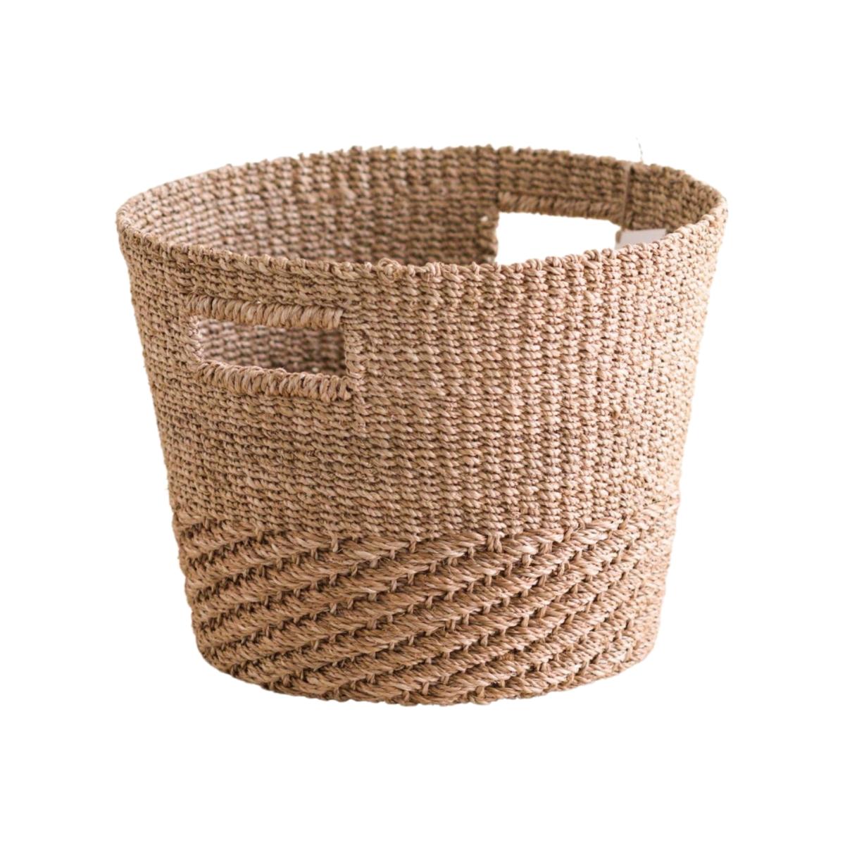 Neutrals Tan + Natural Tapered Basket - Straw Basket Likhâ – image 1