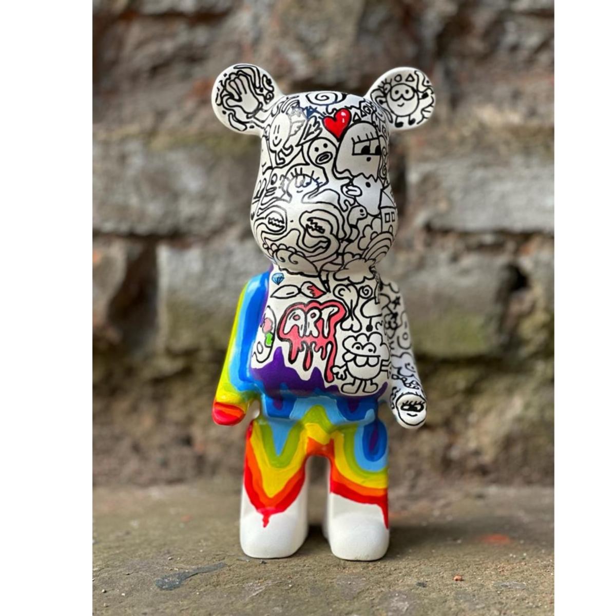 Rainbow Bear Sculpture - Colourful | Artchi – image 2