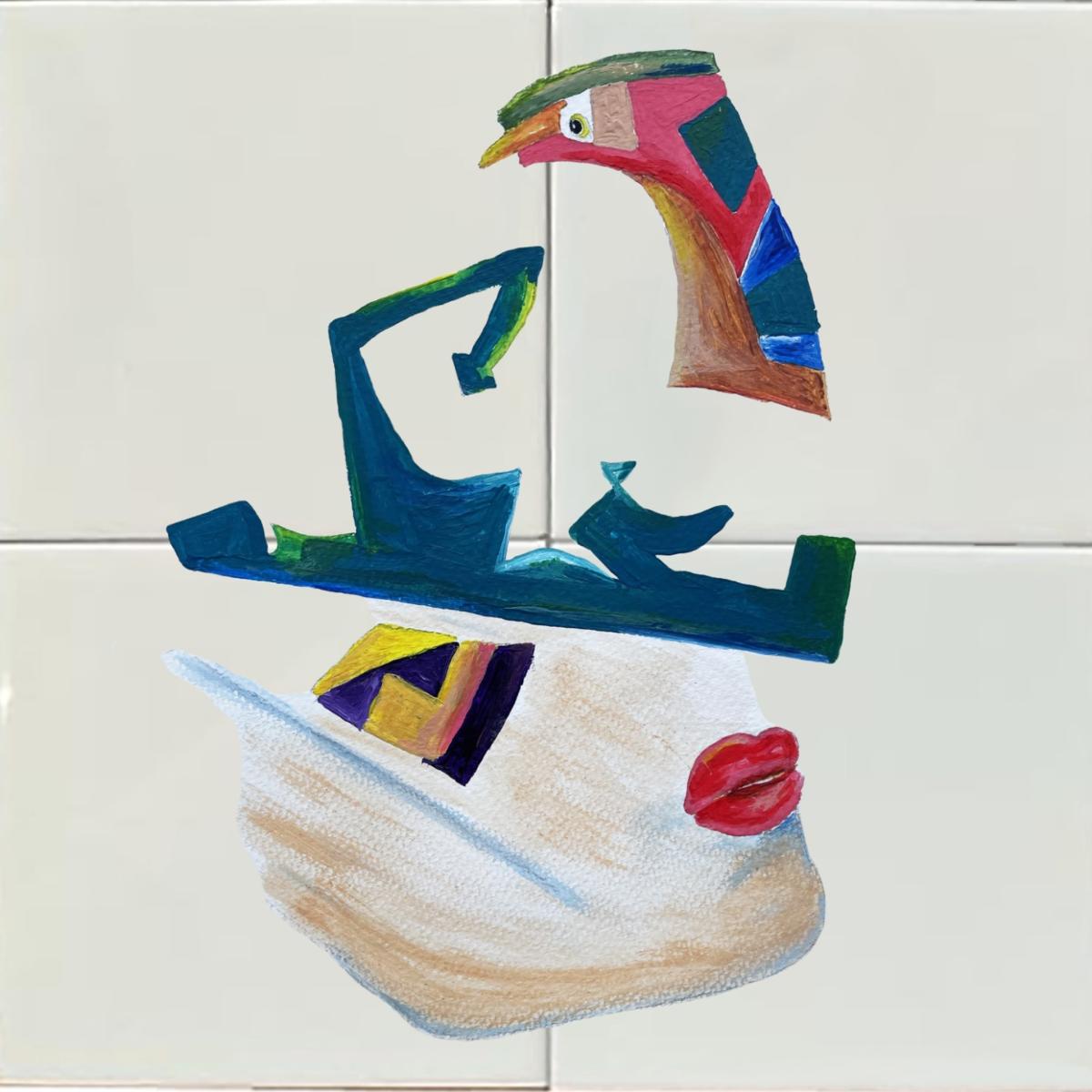 Tile Panel Eclectic Portrtait Catchii – image 1