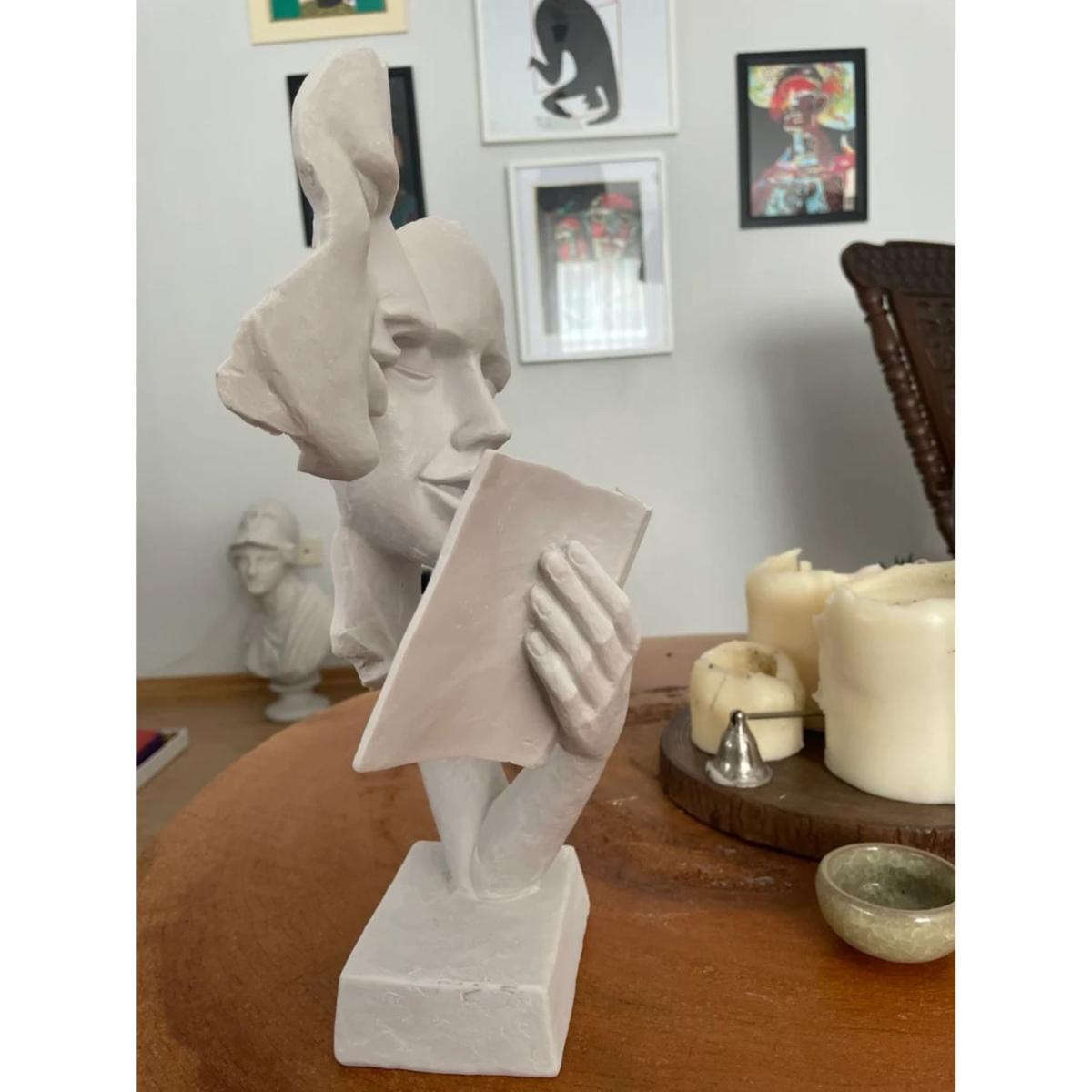White Mask & Book Design Sculpture Artchi – image 6