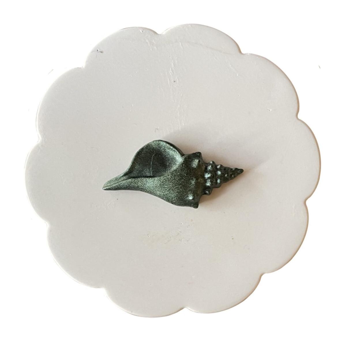 Jewellery Pot Flower Shape Horn Shell Catchii – image 2