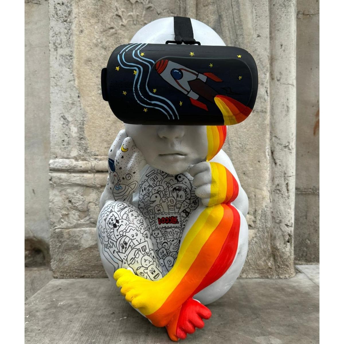 Doodle Baby Sculpture -  Multi Colour | Artchi – image 3