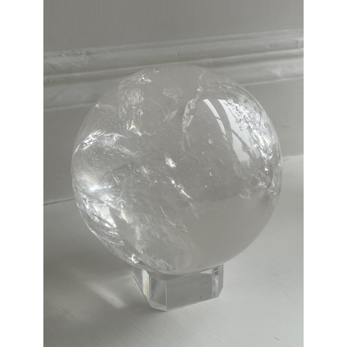 Neutrals Clear Quartz Sphere | Lemuria Store – image 3
