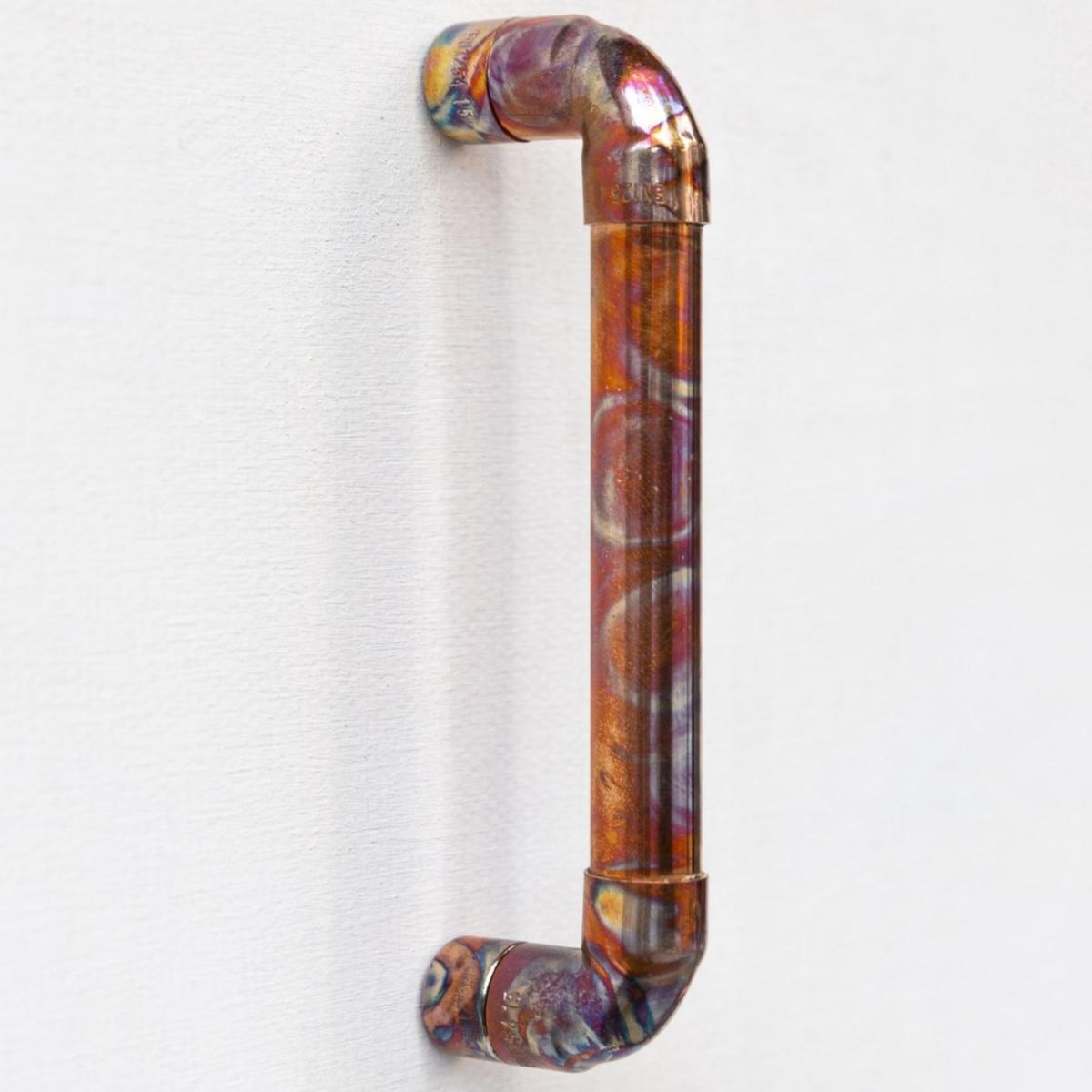 Handcrafted Copper Handle Rainbow Patina & Handmade Copper Handles | Anatoliacraft – image 2