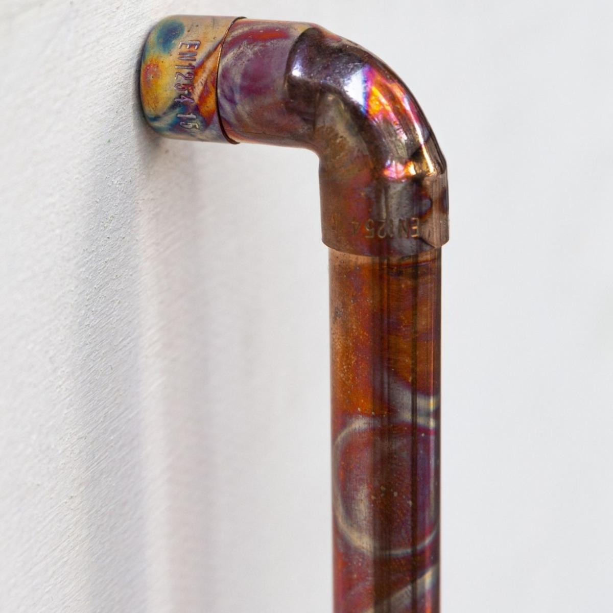 Handcrafted Copper Handle Rainbow Patina & Handmade Copper Handles | Anatoliacraft – image 3