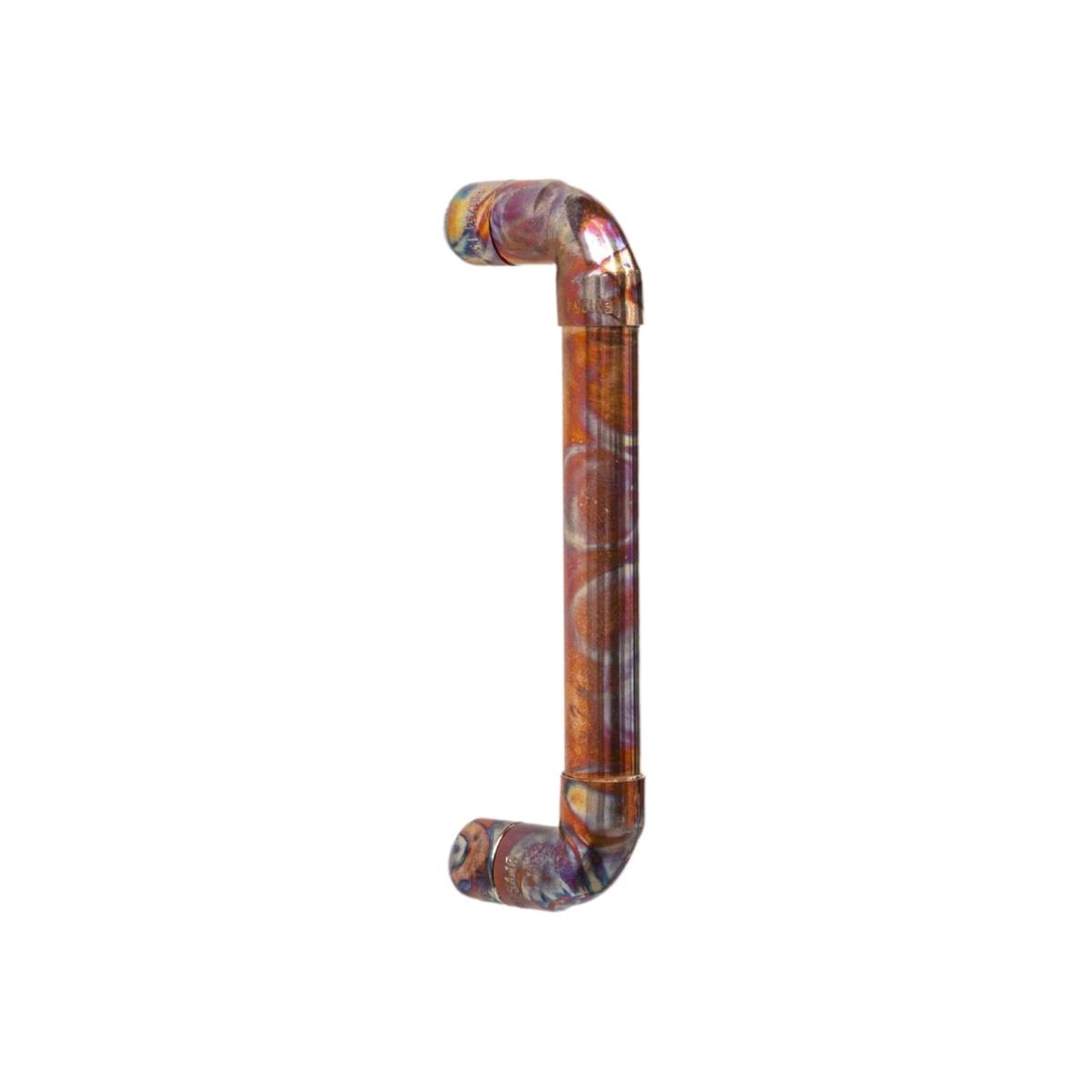 Handcrafted Copper Handle Rainbow Patina & Handmade Copper Handles | Anatoliacraft – image 1