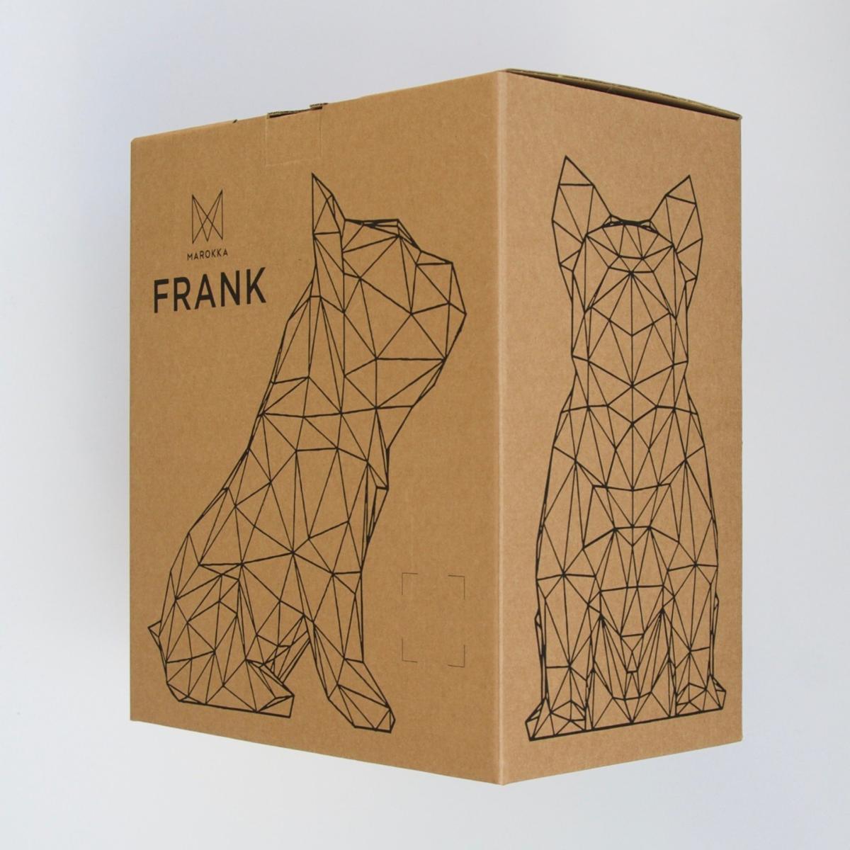 French Bulldog Geometric Sculpture Frank In Diamond Black | Marokka Design – image 4
