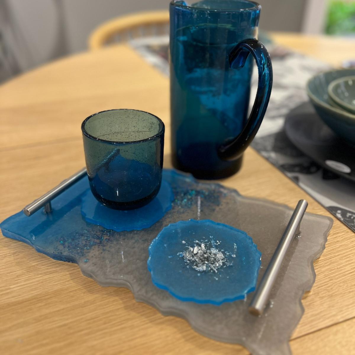 Festive Glitter Tray - Blue And Silver By Shax – image 4