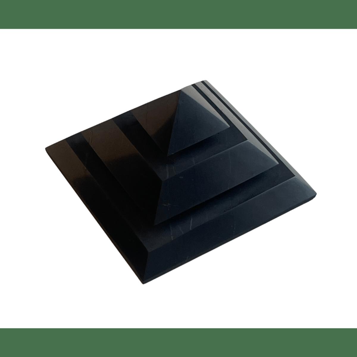 Black Shungite Pyramid Sakkara - Emf Protection Grounding Healing Lemuria Store – image 2