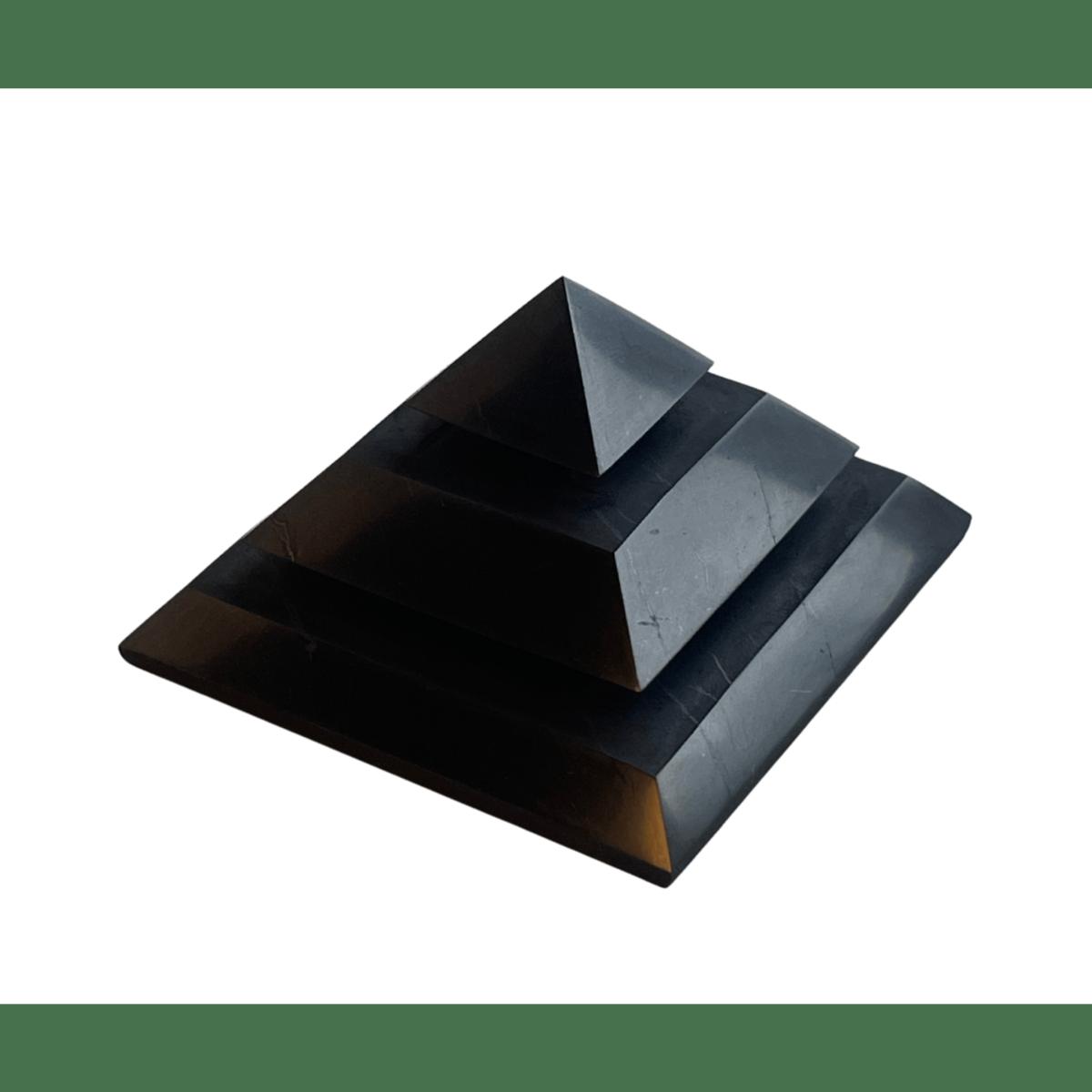 Black Shungite Pyramid Sakkara - Emf Protection Grounding Healing Lemuria Store – image 3
