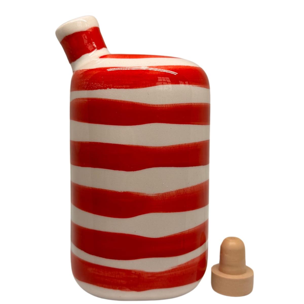 Red / White Artisan Crafted Bottle And Vessel Black and Wild – image 3