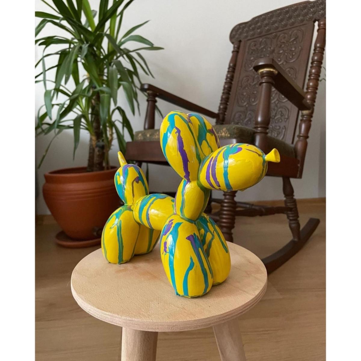 Color Splash Pup Sculpture - Multicolour | Artchi – image 2