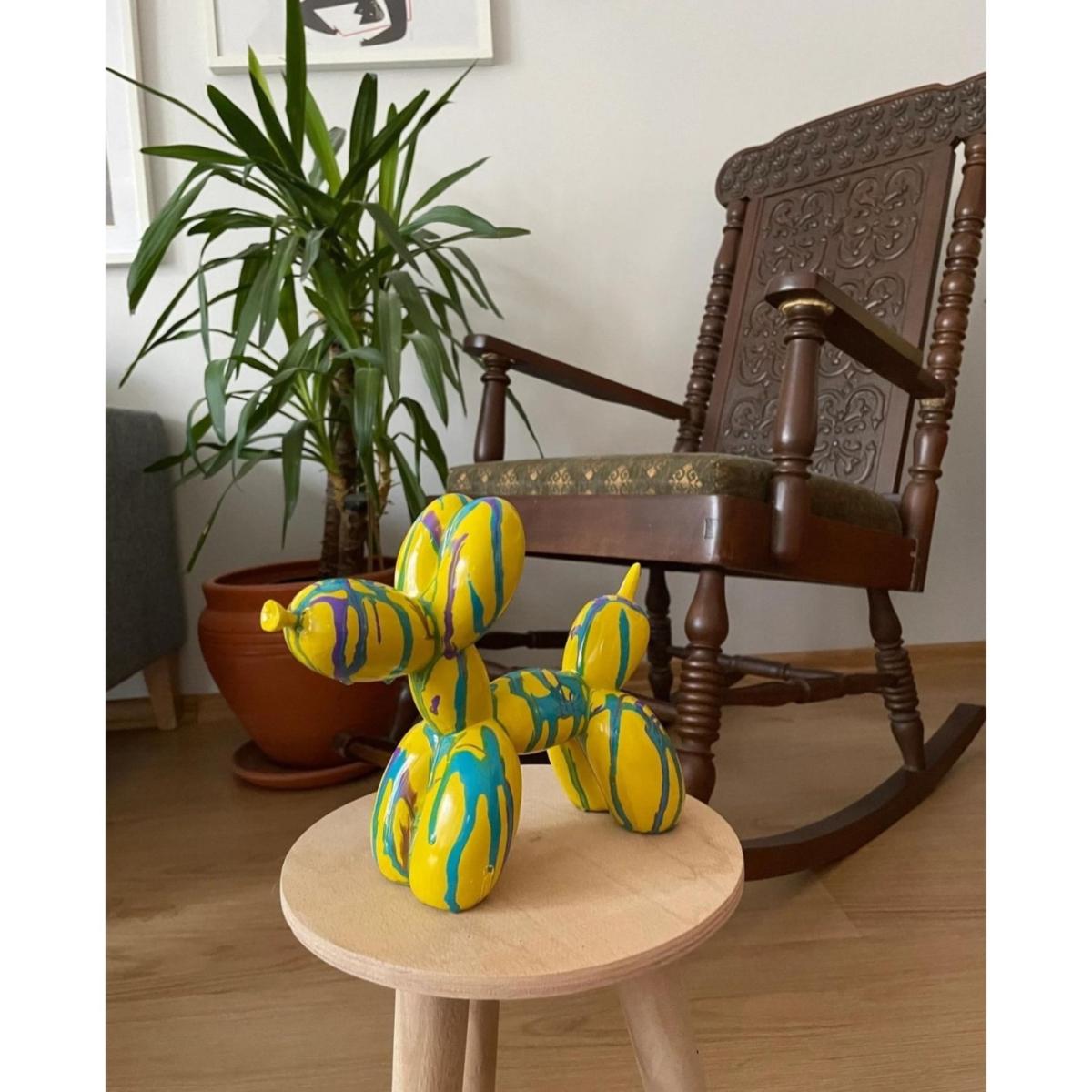 Color Splash Pup Sculpture - Multicolour | Artchi – image 3