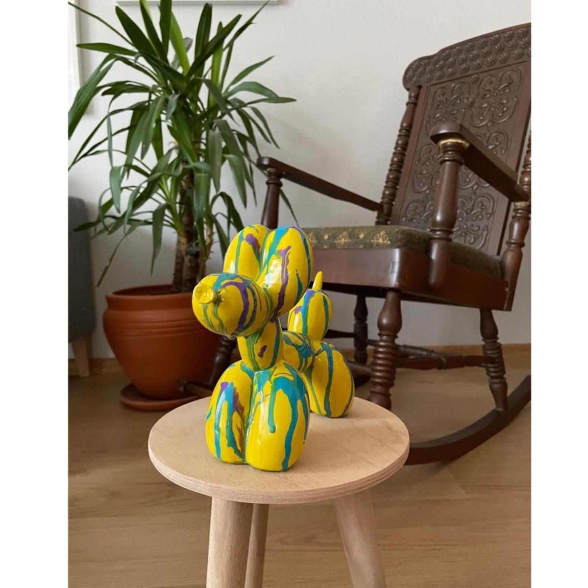 Color Splash Pup Sculpture - Multicolour | Artchi – image 4