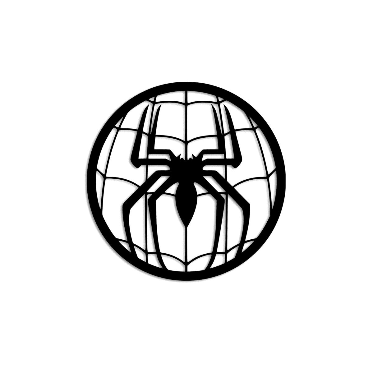 Black Spider Metal Wall Art One Size Monique Store
