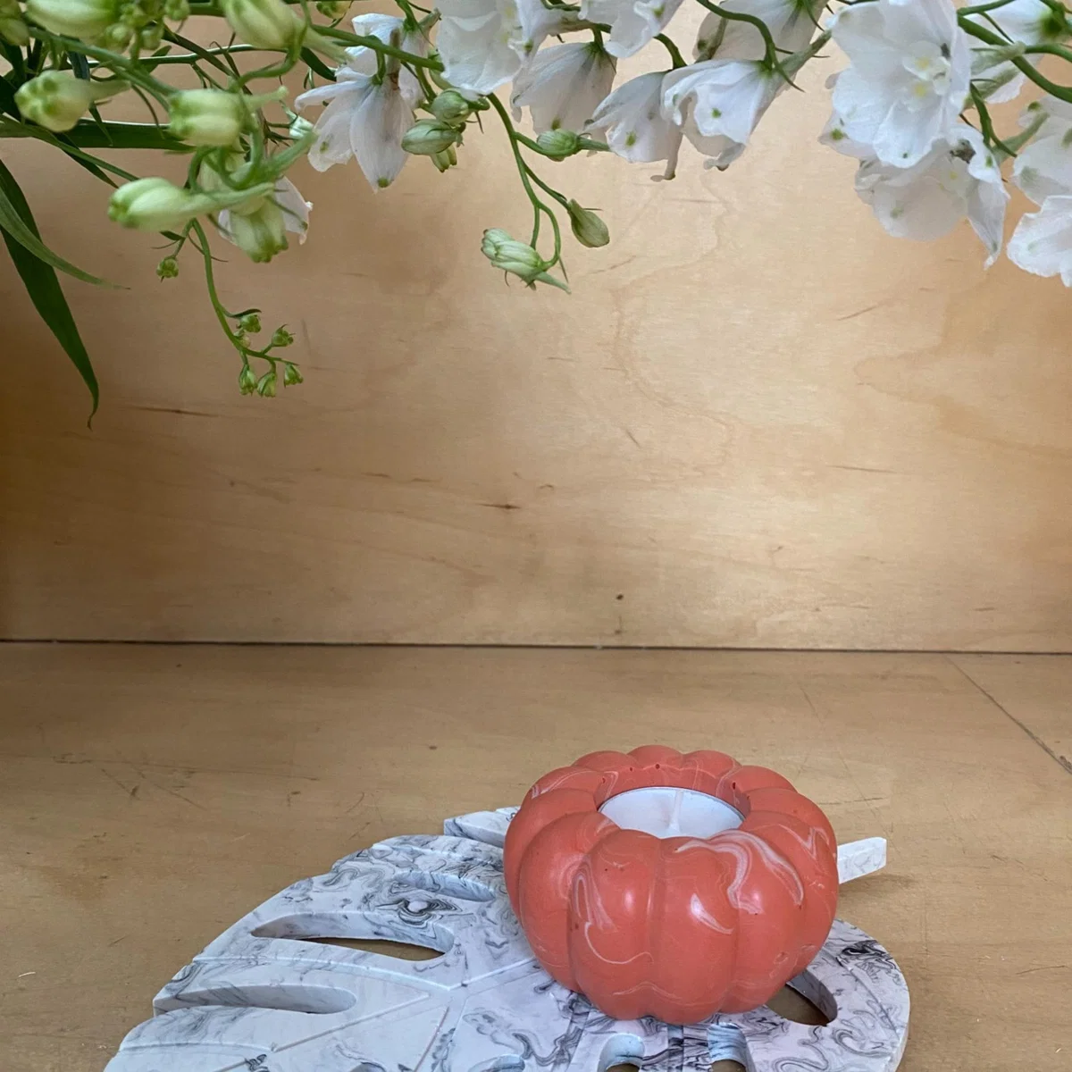 Yellow / Orange Pumpkin Tealight Holder - Orange By Shax – image 4