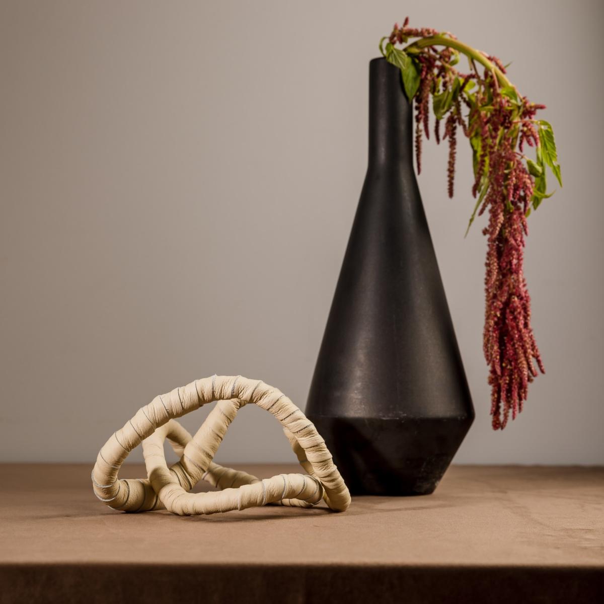 Flow Leather Table Accent - Neutrals Waiwai – image 2