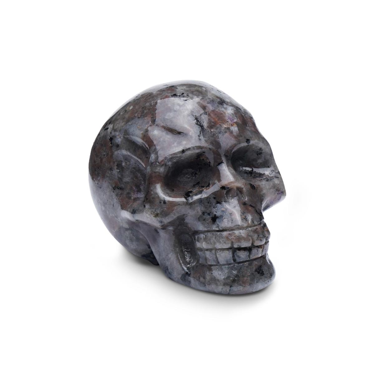 Brown / Grey Yooperlite Crystal Skull Sculpture One Size Awnl – image 3