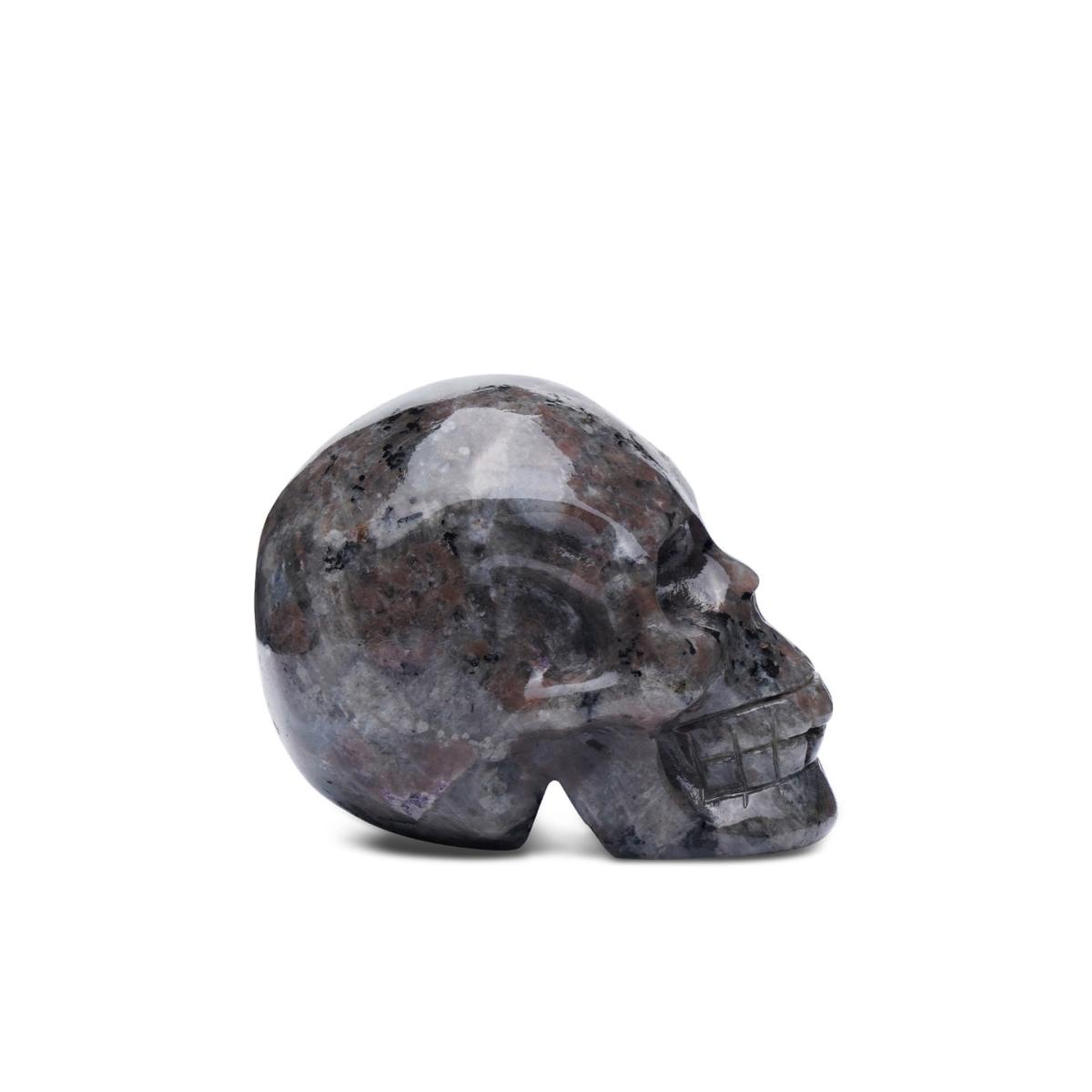 Brown / Grey Yooperlite Crystal Skull Sculpture One Size Awnl – image 4