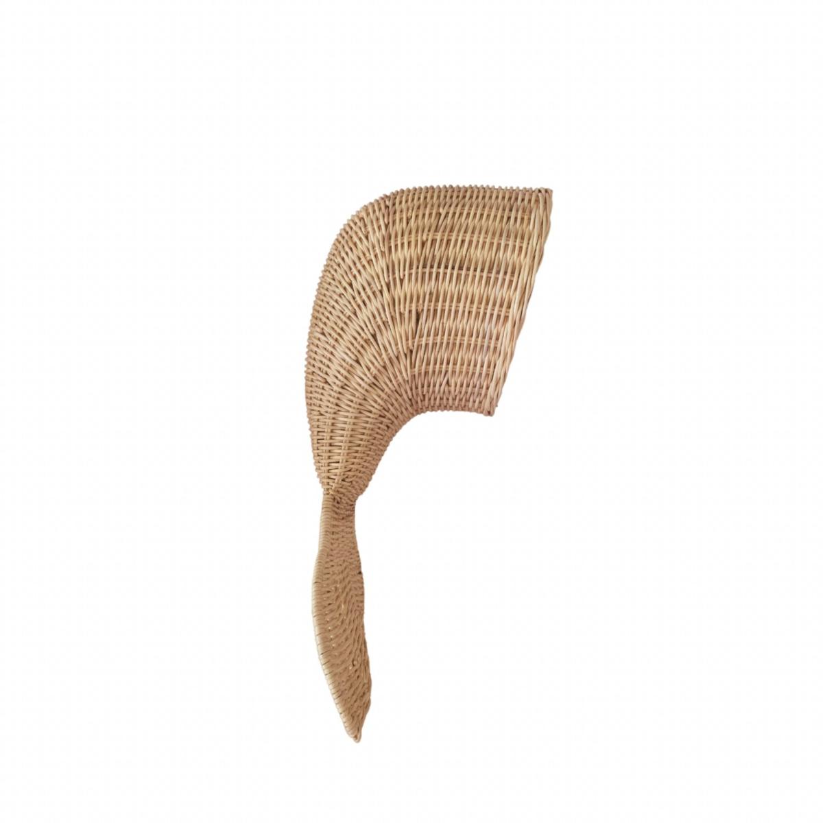 Neutrals Maria Rattan Mermaid Tail Hanging Wall Decor One Size Pink Haley – image 2