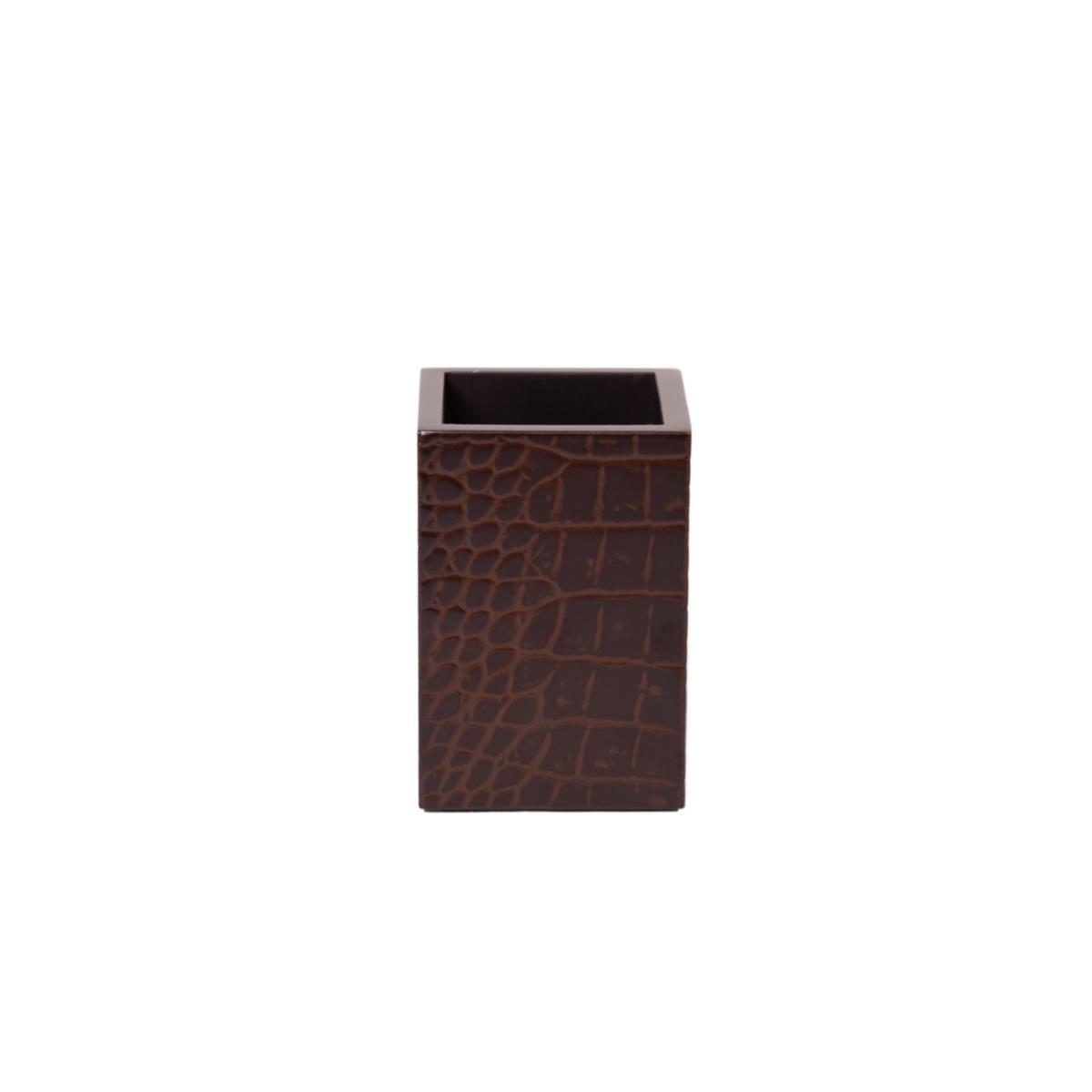 Brown Chelsea Pen Holder - Vintage Croc Posh Trading Company – image 3