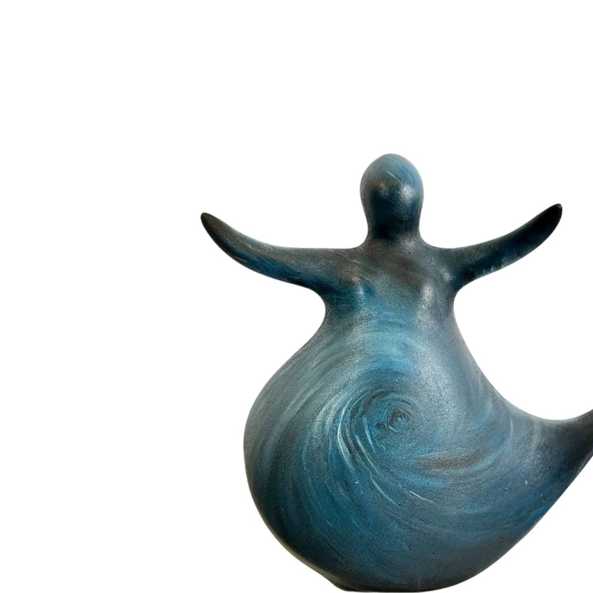 Blue The Dancing Spirit Swirl - Sculpture | Artchi – image 3