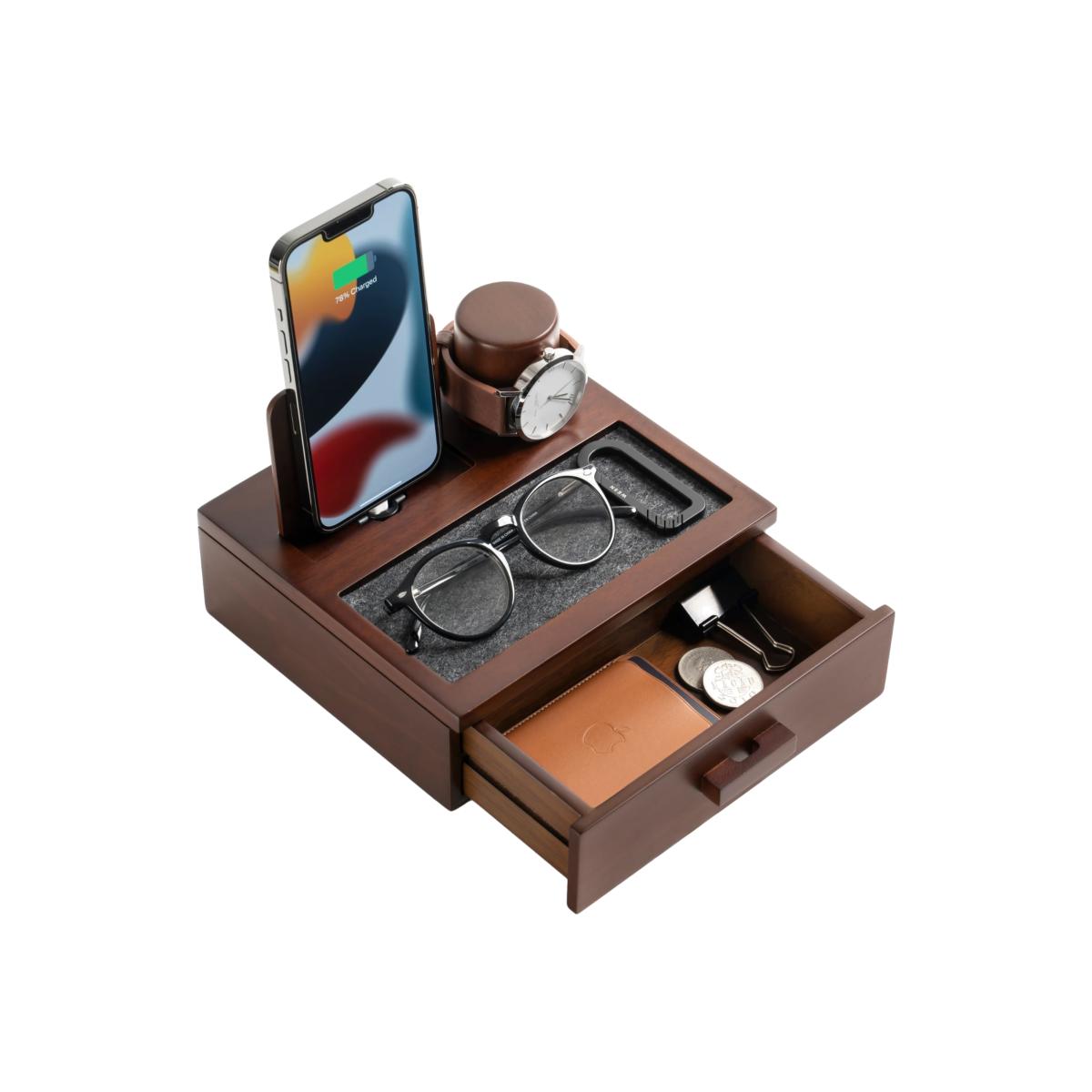 Brown The Sidekick - Walnut One Size Holme & Hadfield – image 1