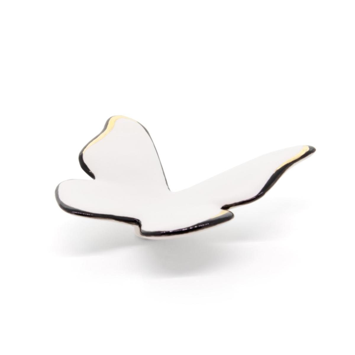 White / Black / Gold Three D Butterfly Wall Art Set Of Five Cj·314 – image 3