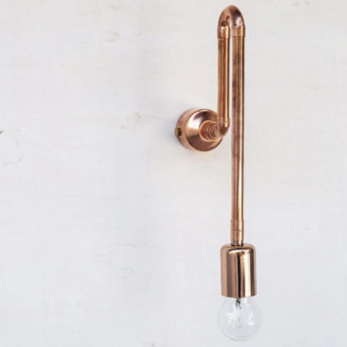 Neutrals Handcrafted Copper Wall Sconce & Copper Home Lights | One Size | Anatoliacraft – image 2