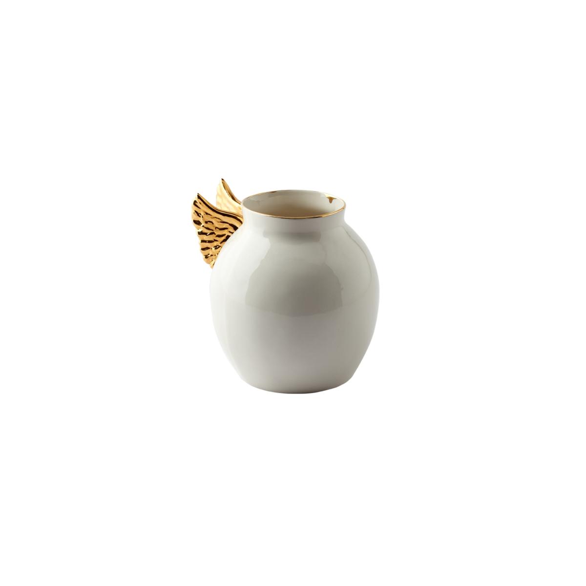 Neutrals / Gold Gold Winged Vase & Bird Vase & Winged Bowl Porcelain Set | Maji Atelier – image 6