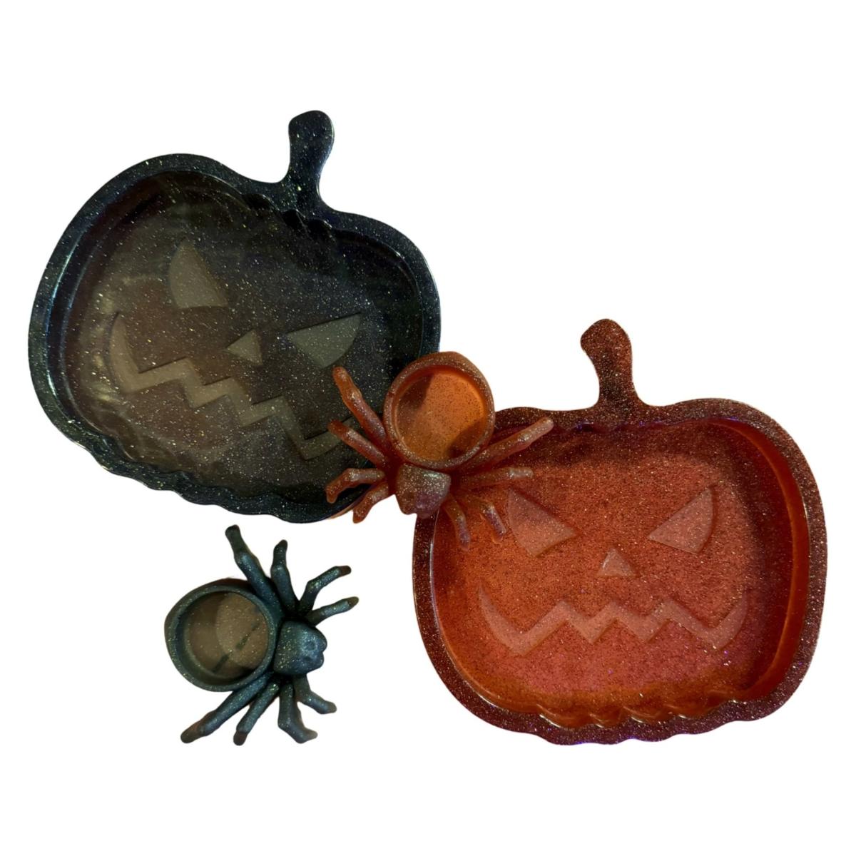 Black / Pink / Purple Spooky Pumpkin Tray - Purple-Black | By Shax – image 2