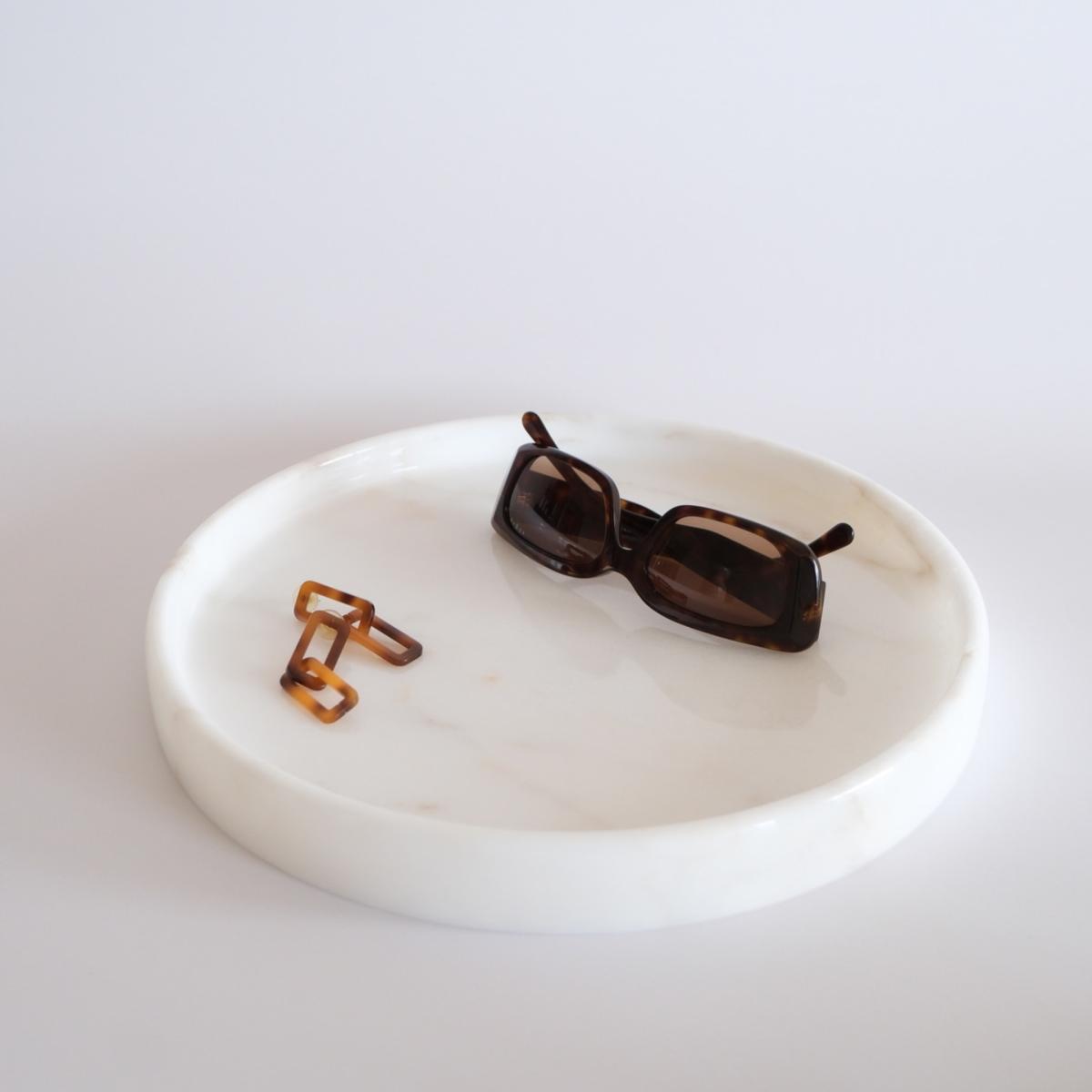 Raya Marble Tray White One Size Urban Society Studio – image 2