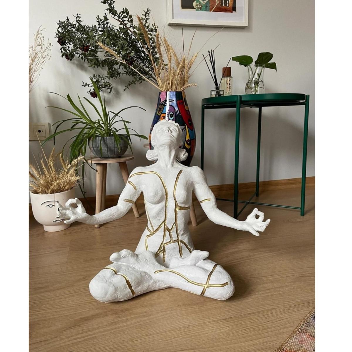 Serenity In Stillness Sculpture - Multicolour | Artchi – image 2