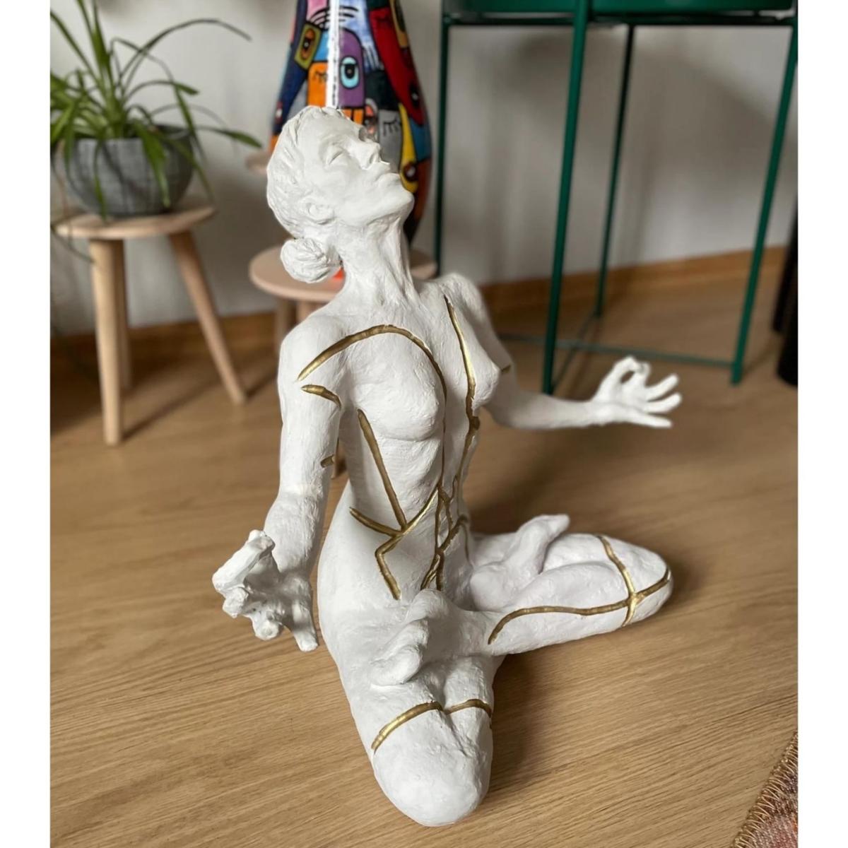 Serenity In Stillness Sculpture - Multicolour | Artchi – image 4