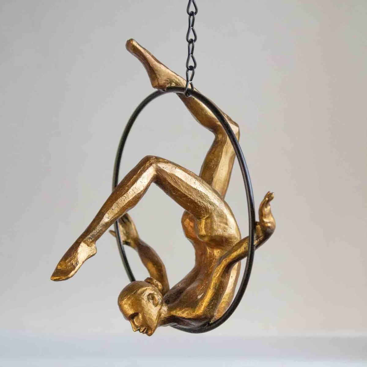 Gold Acrobatic Hanging Lady Rockett St George – image 2