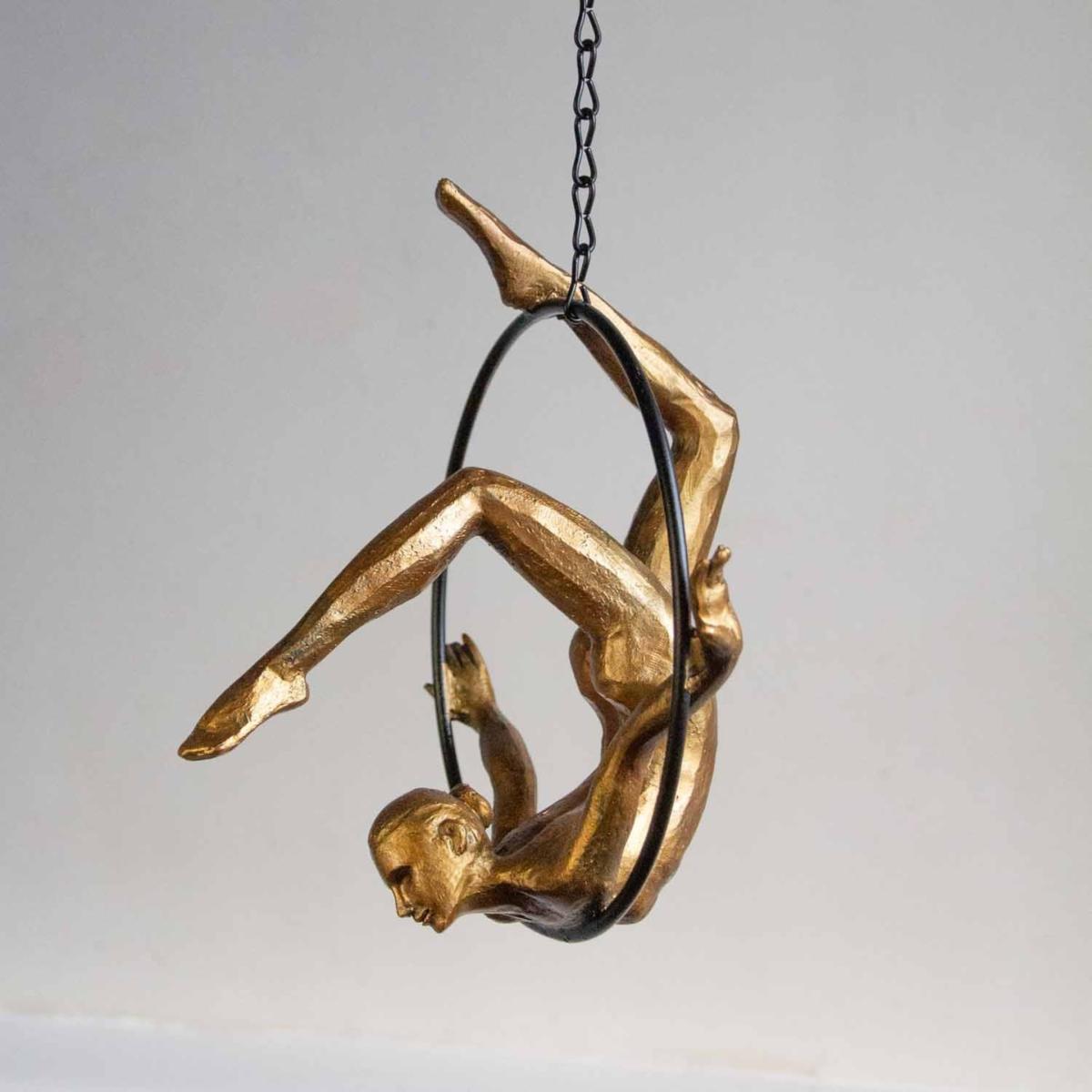 Gold Acrobatic Hanging Lady Rockett St George – image 3