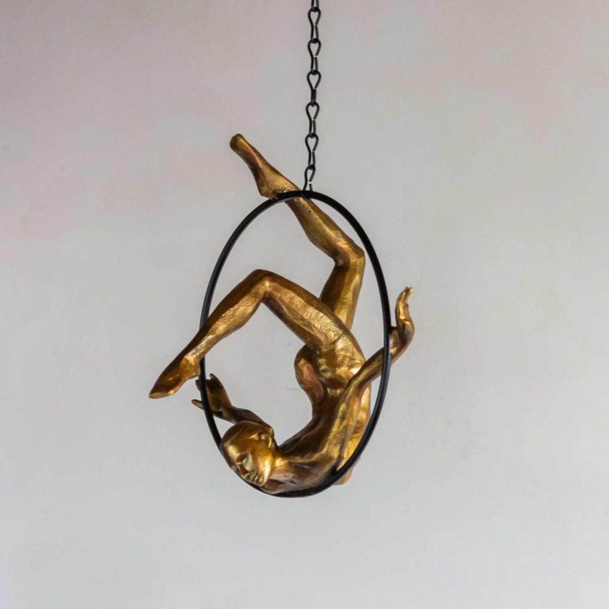 Gold Acrobatic Hanging Lady Rockett St George – image 4