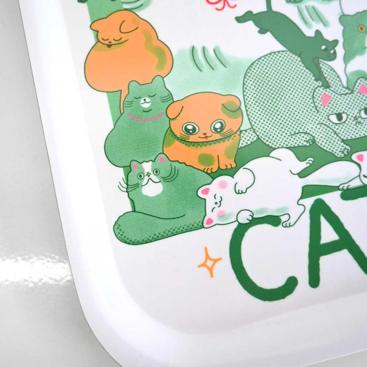 Green / White Cats Catch All Tray | Natali Koromoto – image 7