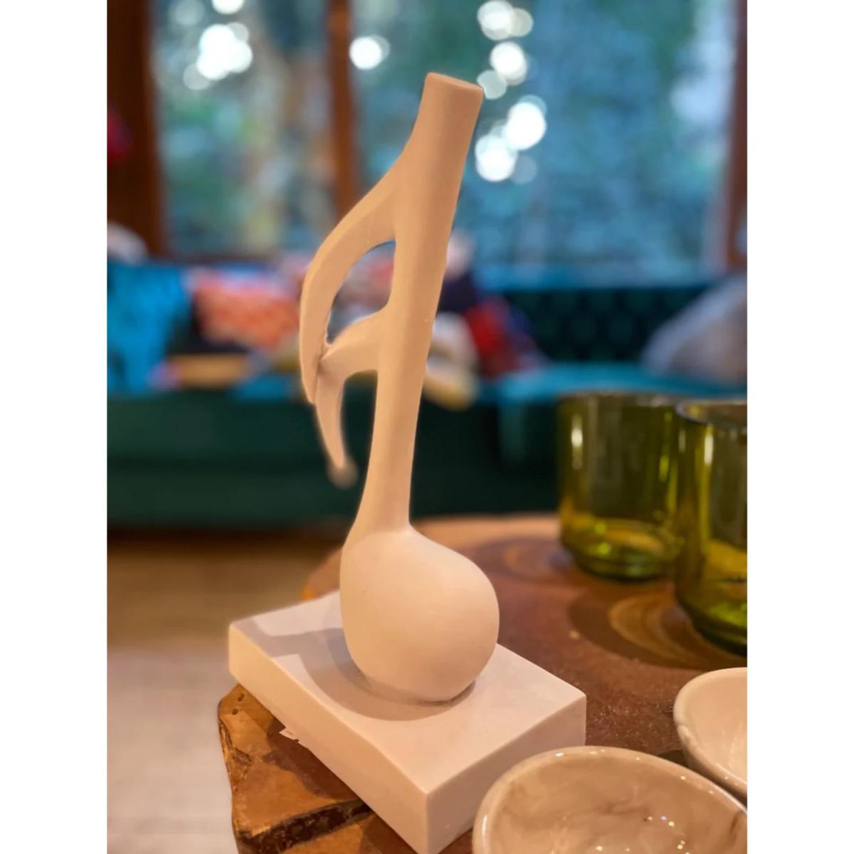 Brown Note Design Sculpture White Artchi – image 3